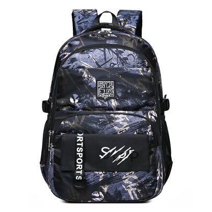 Camouflage Printing Large Capacity Computer Junior High Backpacks