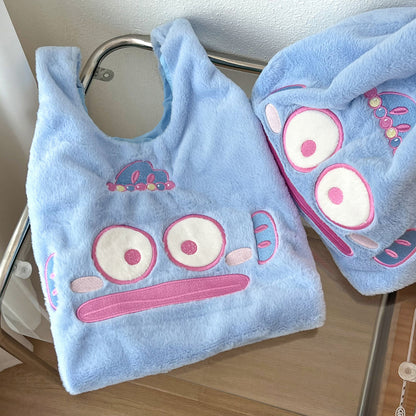 Sac à bandoulière en peluche en forme de poisson mignon et amusant