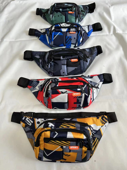 Men's Pattern Camouflage Solid Color Oxford Nylon Men's Waist Packs