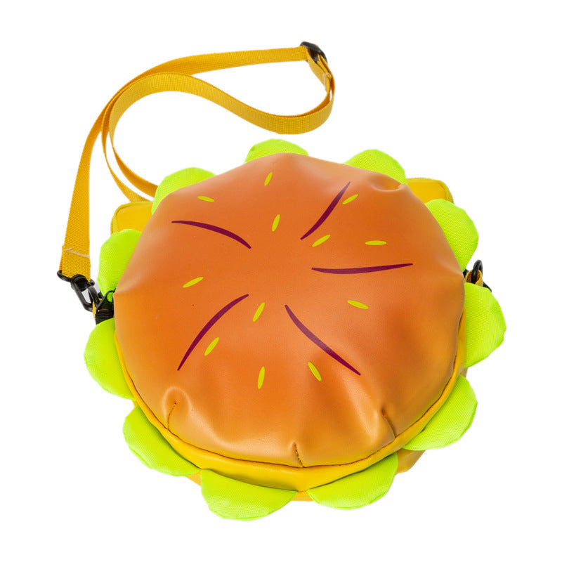 Hamburger Cartoon Cheese Three-dimensional Female Cute Crossbody Bags