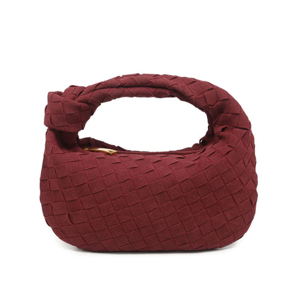 Frosted Handmade Woven Knotted Dumpling Advanced Handbags