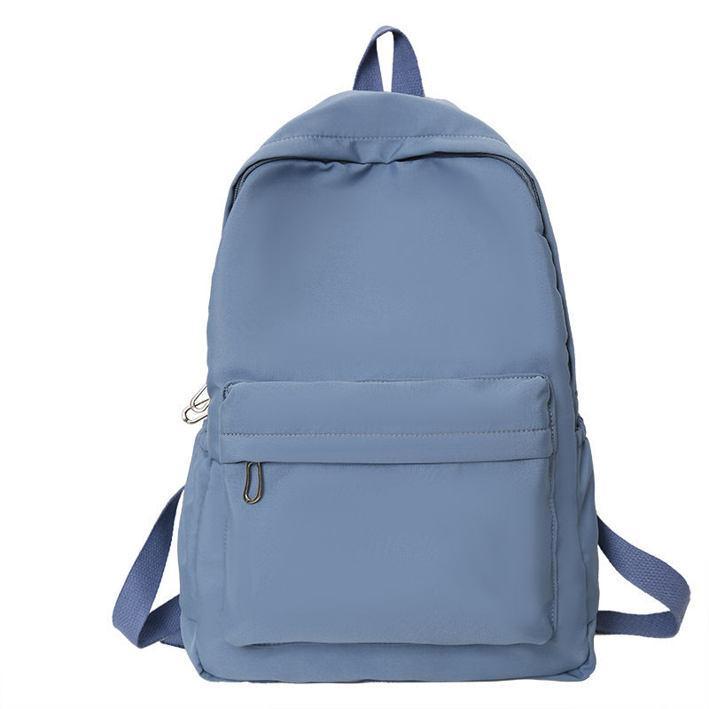 Capacity Fashionable Korean Style Solid Color Backpacks