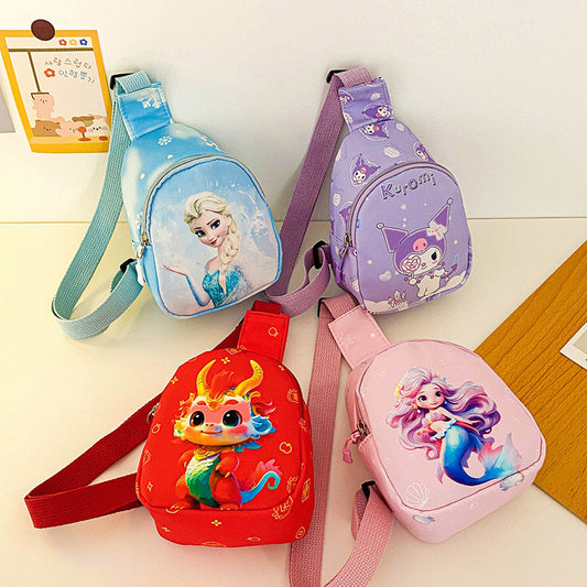 Petit sac banane tendance pour enfants, dessin animé, sortie, collation, coréen