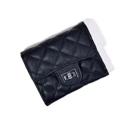 Women's Korean Rhombus Simple Multiple Slots Ladies Wallets