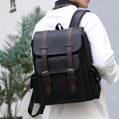 Men's Korean Style Large Capacity Soft Unisex Fashion Backpacks