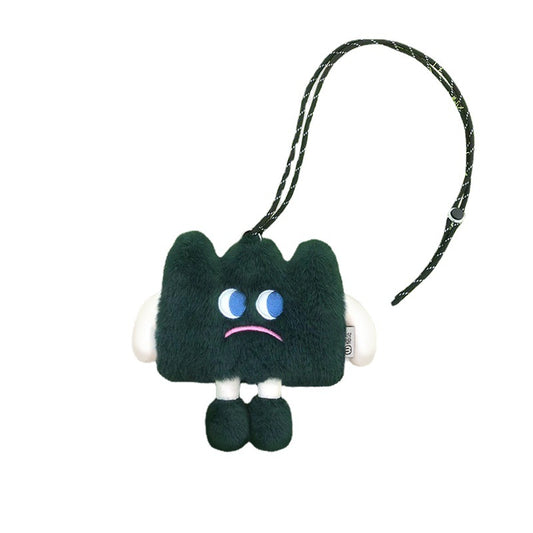 Emotional Straw Mobile Cute Plush Funny Expression Phone Bags