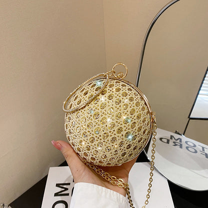 Women's Chain Small Fashionable Sequins Elegant Party Shoulder Bags