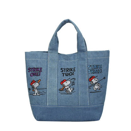 Women's Cartoon Snoopy Canvas For Going Out Large Crossbody Bags