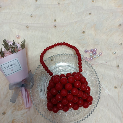 Beaded Beads Pearl Woven Classic Style Bags