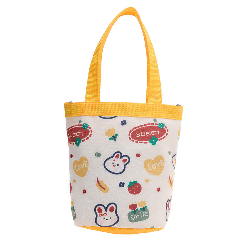 Carrying Canvas Family Lunch Box Cartoon Handbags