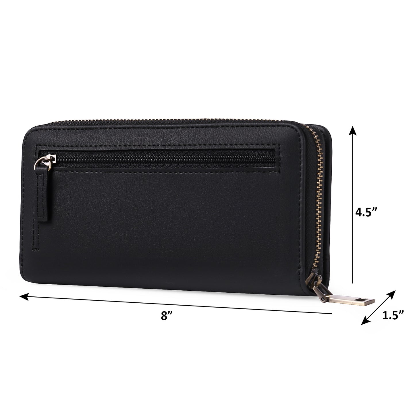 Women's Unique Leather Clutch Large Capacity Ladies Wallets