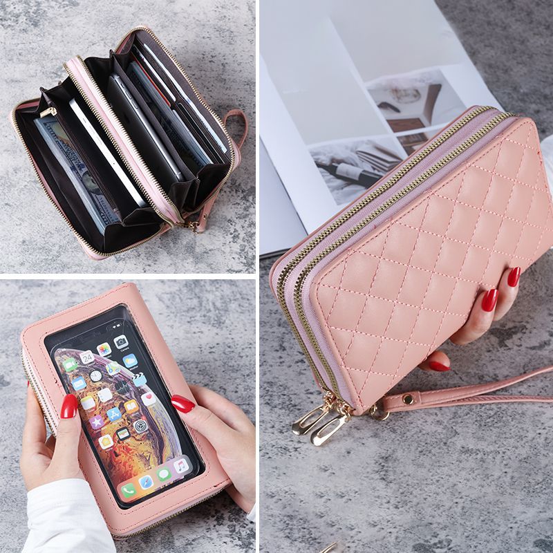 Women's Clutch Fashion Large Capacity Soft Leather Ladies Wallets