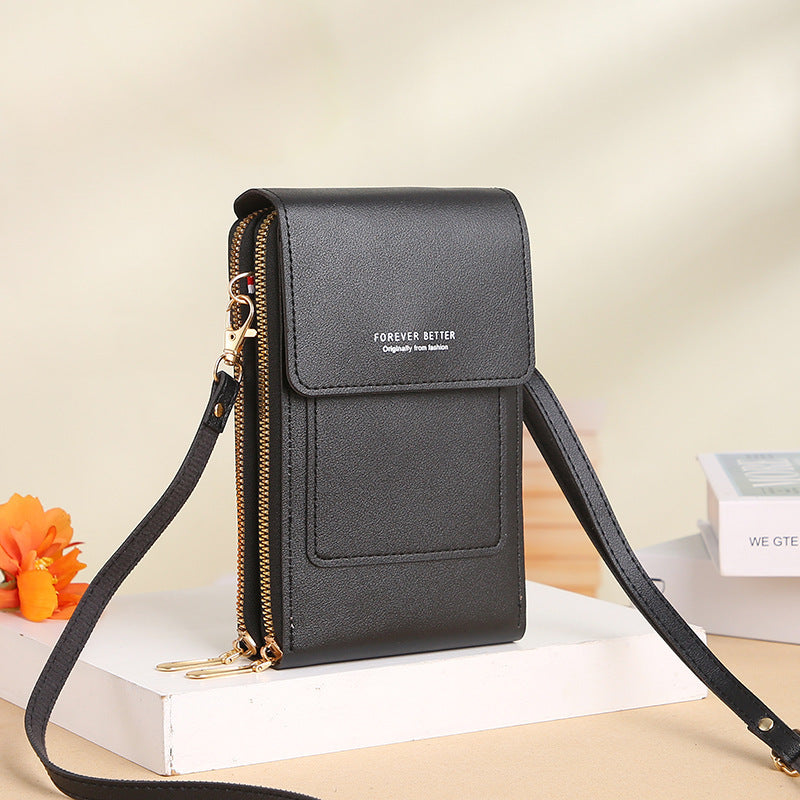 Women's Touch Screen Mini Cell And Zipper Bags