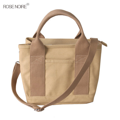 Women's Zip One Canvas Lunch Portable Thousand Shoulder Bags