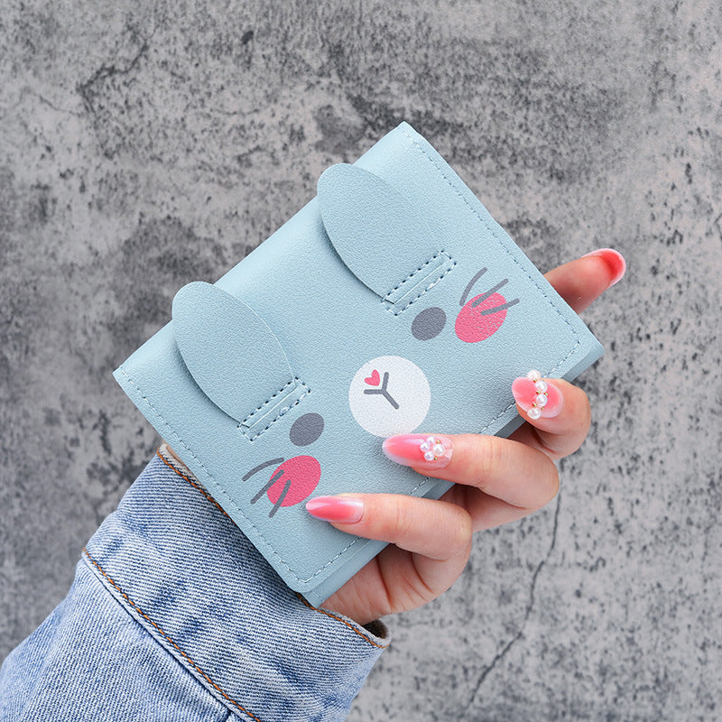 Women's Short Cartoon Cute Trifold Fashion Ladies Wallets