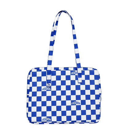 Sacs pour ordinateur portable à carreaux bleus Klein