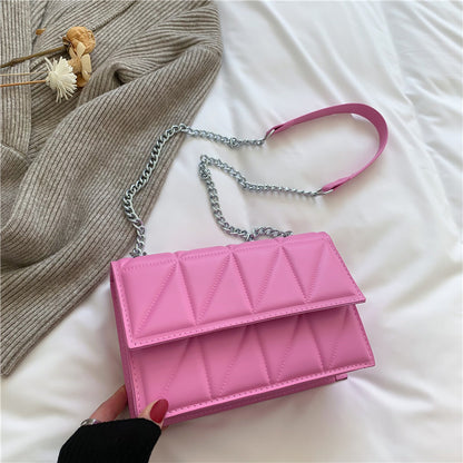 Trendy Korean Style Diamond Chain Embroidery Crossbody Bags