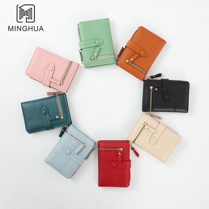 Summer Leather Pattern Solid Color Simple Ladies Wallets