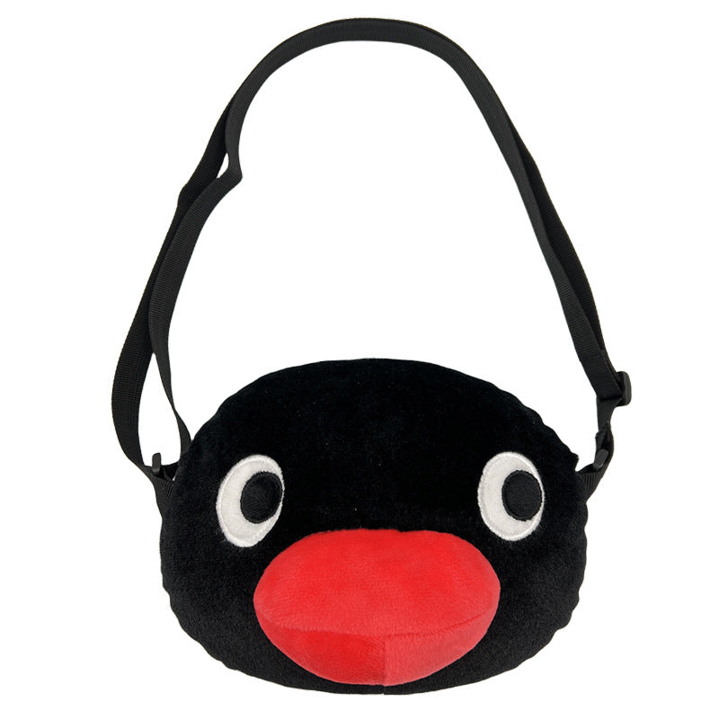 Little Penguin Cartoon Doll Plush Ugly Crossbody Bags