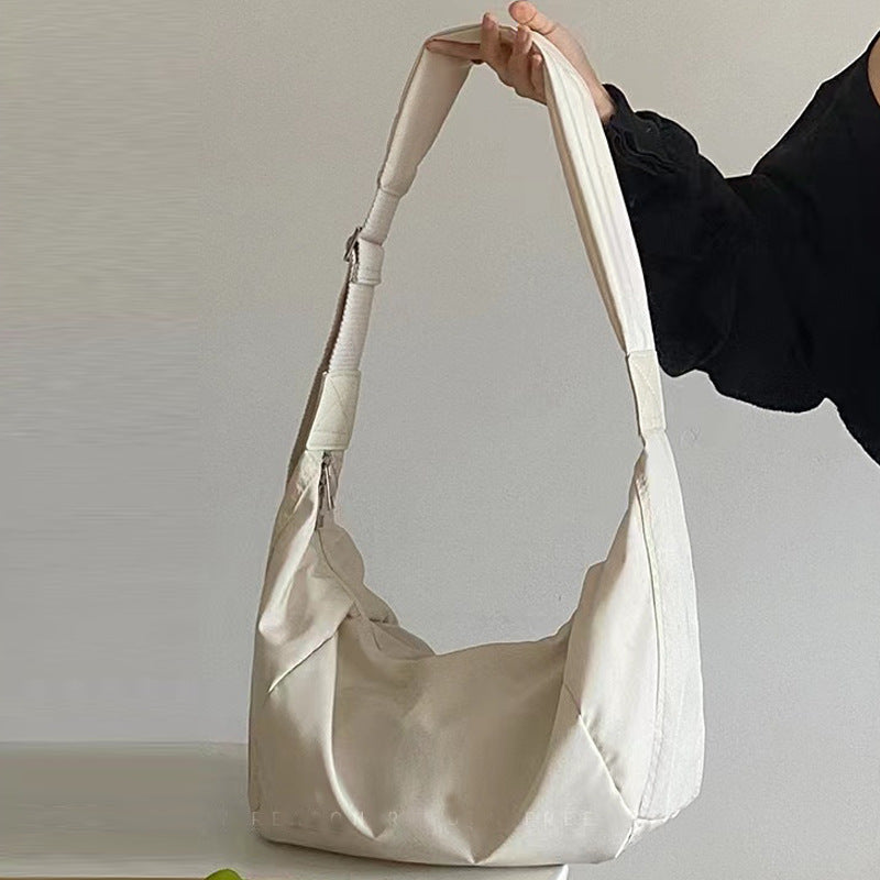 Grands sacs à bandoulière tendance en coton pour femmes, personnalisés, en forme de boulette