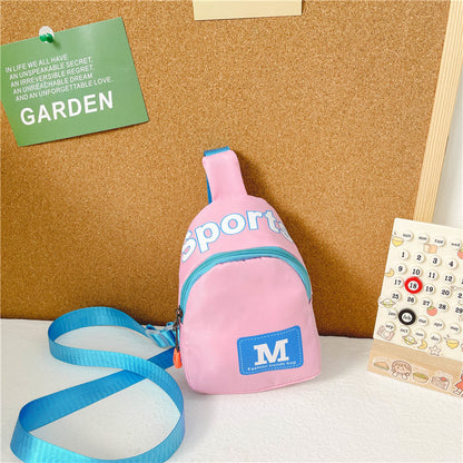 Nouveaux sacs banane en nylon imprimés pour enfants avec lettres d'automne