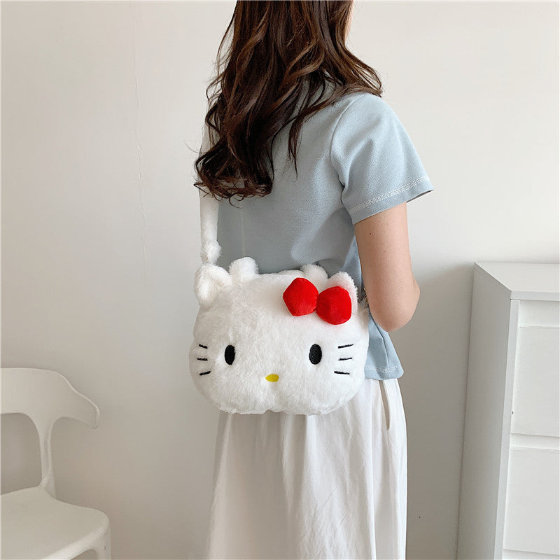 Innovative Unique Cartoon Cute Plush Portable Crossbody Bags