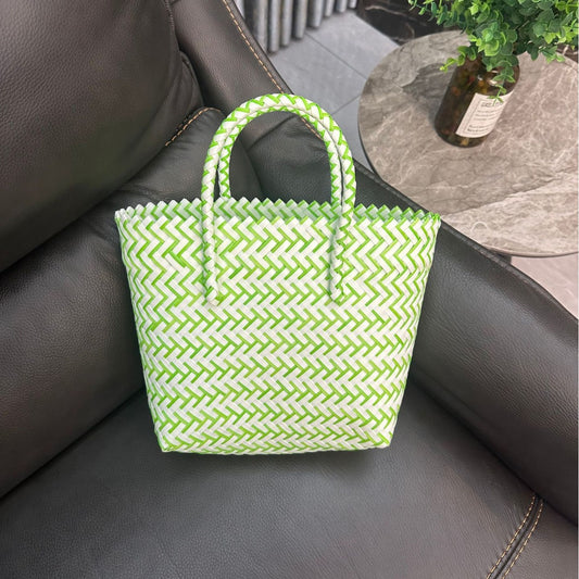 Women's Material Woven Gift Basket Festival Handbags