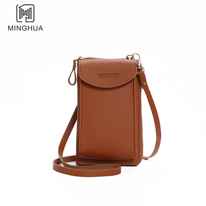 Women's Mobile Solid Color Simple Multifunctional Cell Phone Bags