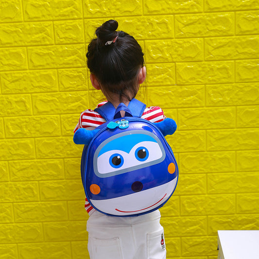 Sac d'école pour enfants en forme de coquille d'œuf, accessoire mignon pour animaux de dessin animé, sacs d'école pour maternelle coréens