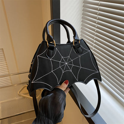 Women's Summer Fashion Spider Web Portable Saddle Crossbody Bags