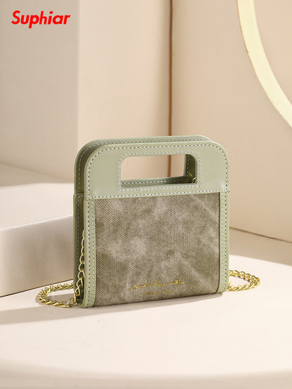 Women's Shopping Mall High-grade Chain Folding Short Ladies Wallets