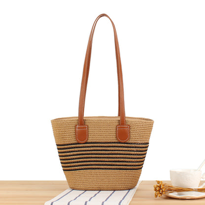 Woven Holiday Vacation Large Capacity Totes Shoulder Bags