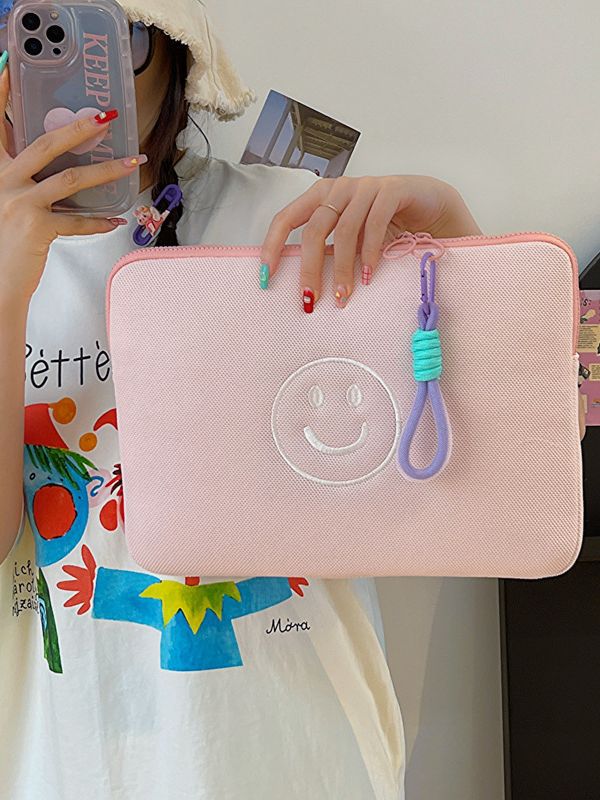 Rangement pour smiley mignon adapté aux sacs pour tablettes