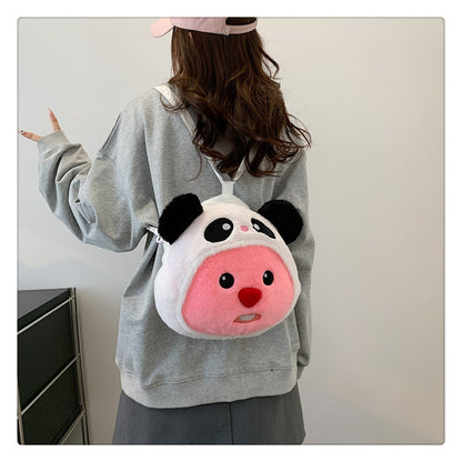 Innovative Unique Cartoon Cute Plush Portable Crossbody Bags