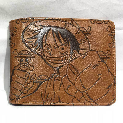 Anime One Piece Peripheral Skull Embossed Ladies Wallets