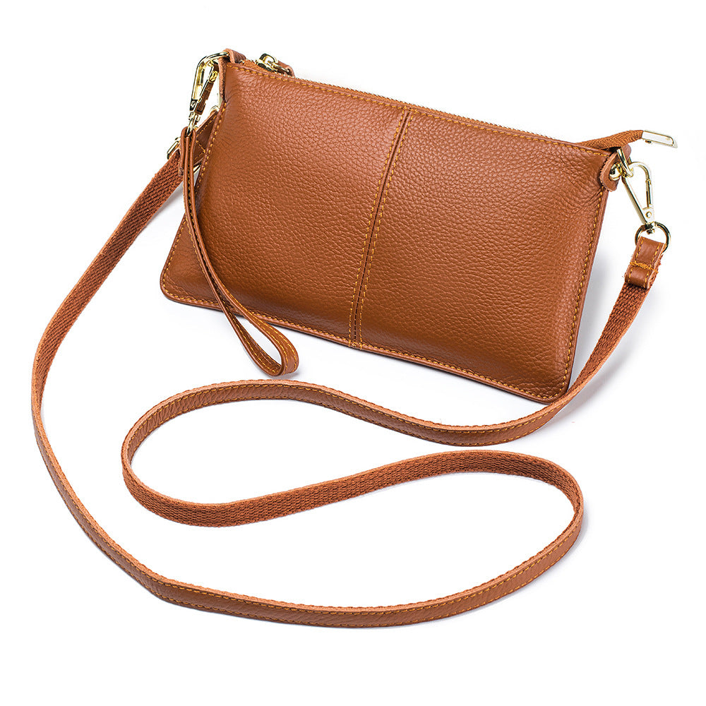 Women's Leather Female Genuine Clutch Soft Versatile Bags