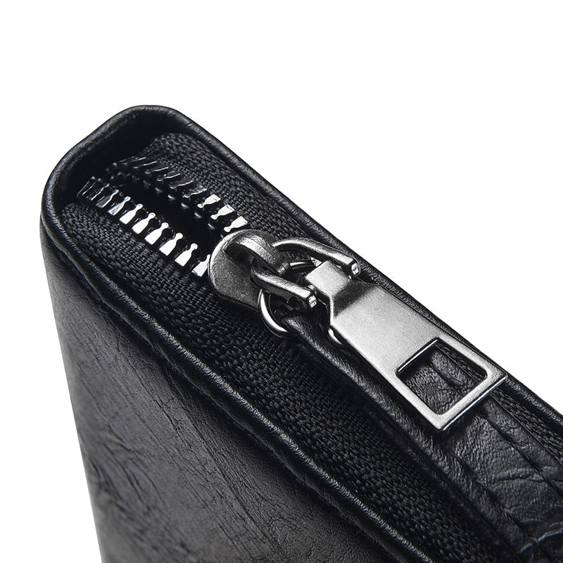 Men's Zipper Long Large Capacity Mobile Business Men's Wallets