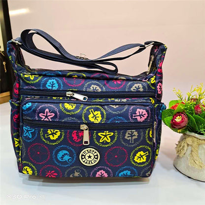 Women's Popular Flower Cloth Oxford Canvas Crossbody Bags