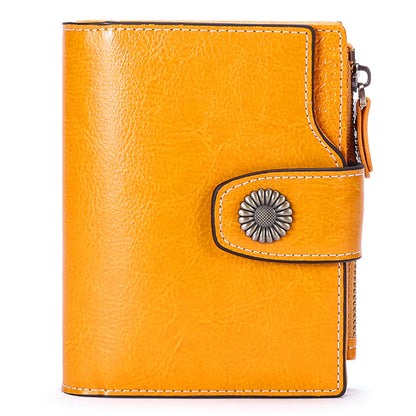 Women's Short Korean Fashion Hasp Clutch Pocket Ladies Wallets