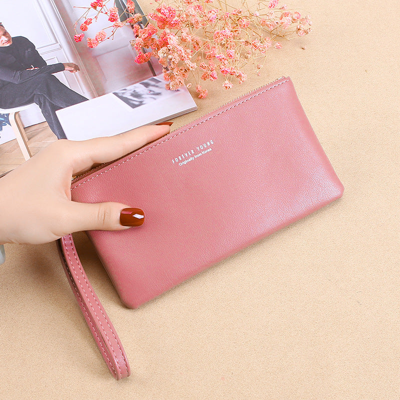 Women's Korean Style Zipper Long Large Capacity Ladies Wallets