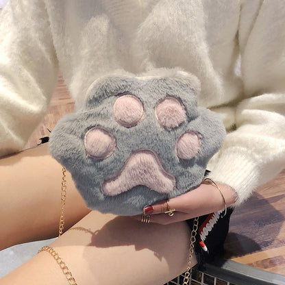 Women's Cool Korean Small Brush Plush Shoulder Bags