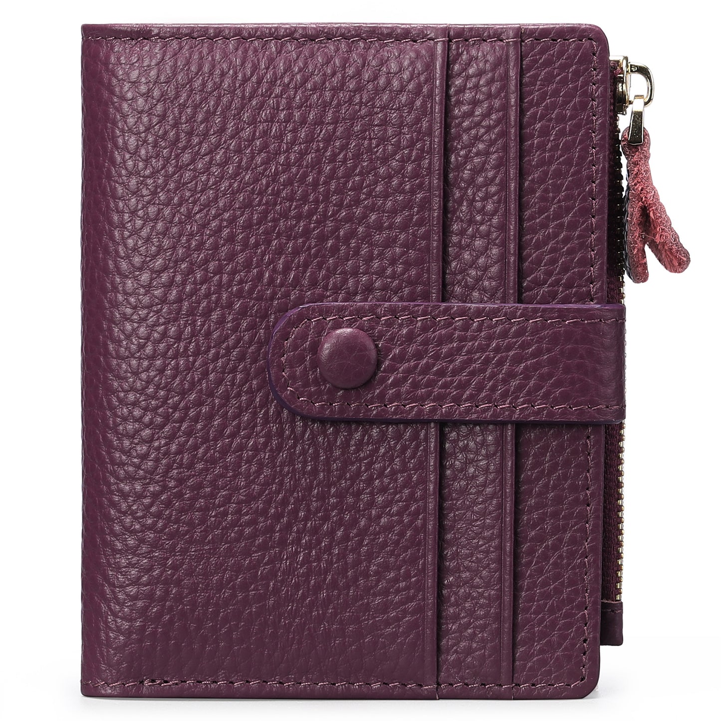 Women's Short Leather Large Capacity Multifunctional Zipper Ladies Wallets