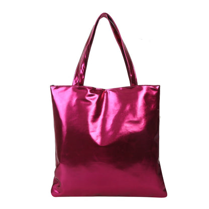 Laser Candy Color Big Female College Shoulder Bags