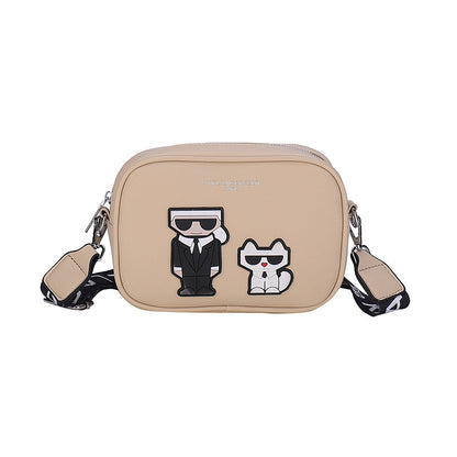 Women's Trendy Cartoon Wide Strap Simple Small Crossbody Bags