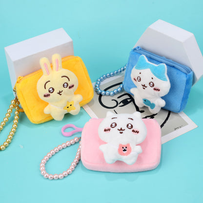 Bear Doll Hairstyle Plush Mini Creative Coin Purses