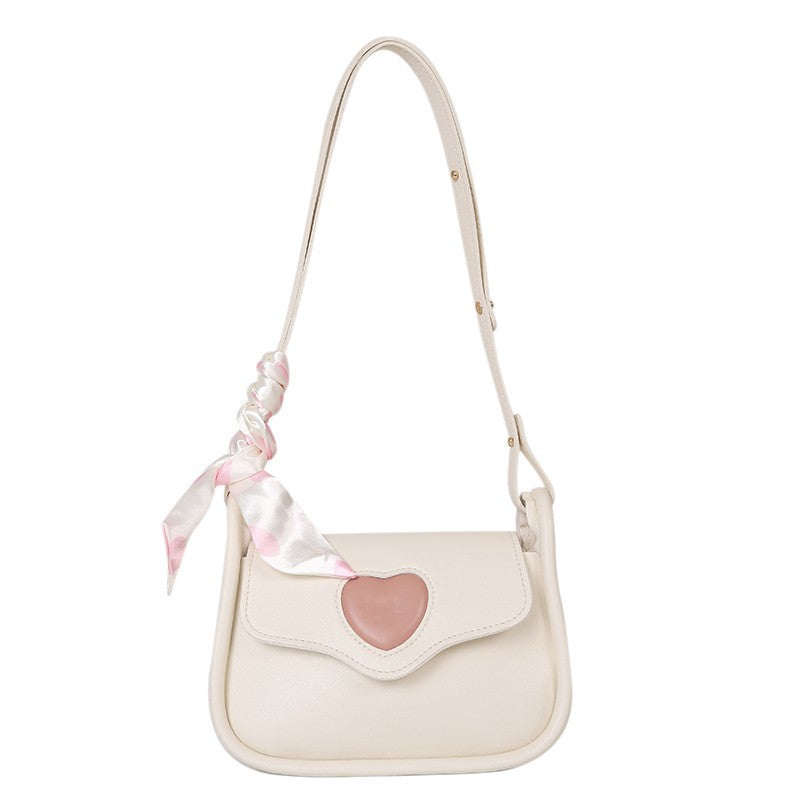 Women's Fashion Heart Vintage Saddle Niche Shoulder Bags