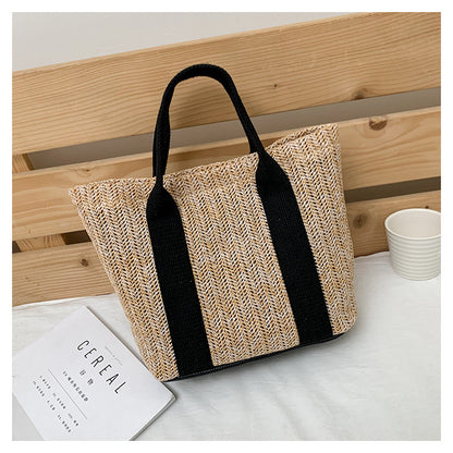 Women's Woven One Straw Large Capacity Summer Shoulder Bags