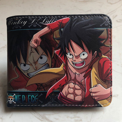 Anime One Piece Short Unisex Leather Ladies Wallets