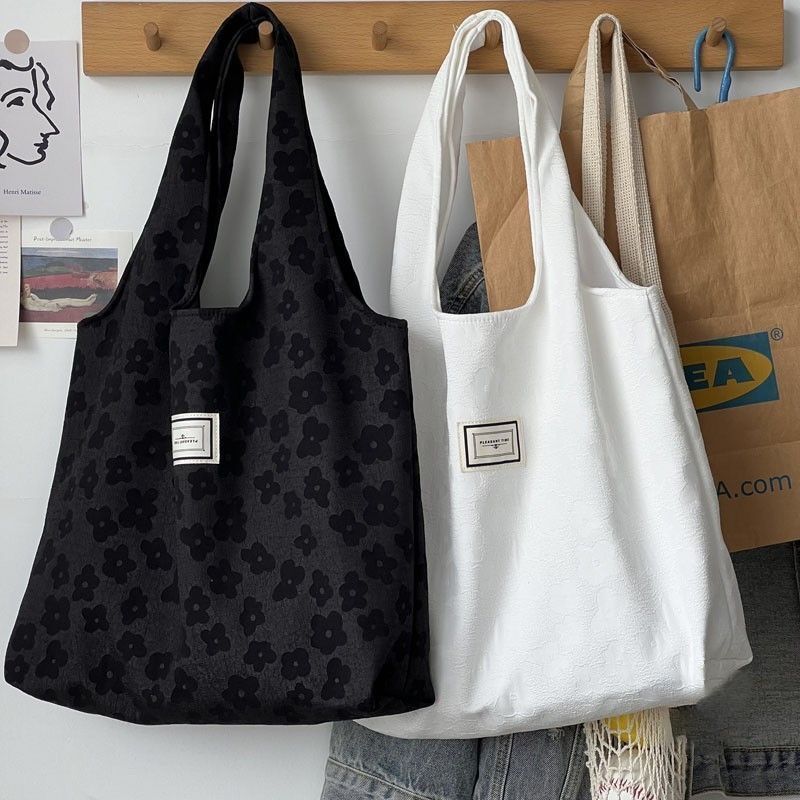 Polyester Korean Fashion Literary Large Capacity Shoulder Bags