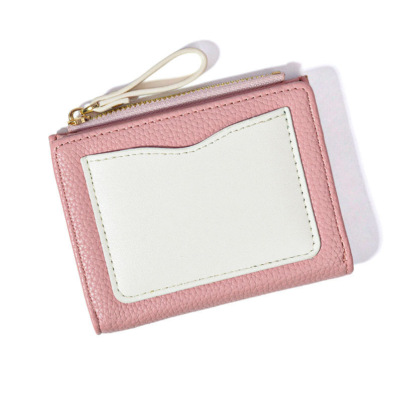 Capacity Certificate Zipper Fashion Simple Double Ladies Wallets